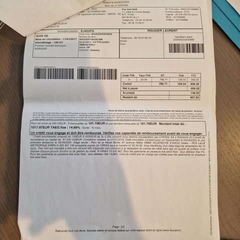 Audi Audi Q5 II 2.0 TFSI 252ch S line quattro S tronic 7