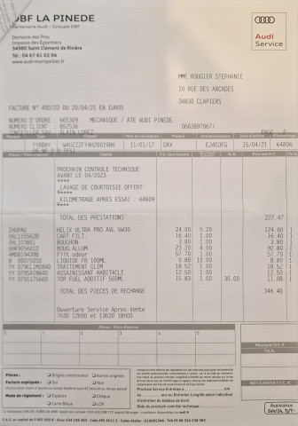 Audi Audi Q5 II 2.0 TFSI 252ch S line quattro S tronic 7