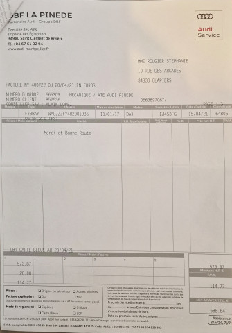 Audi Audi Q5 II 2.0 TFSI 252ch S line quattro S tronic 7