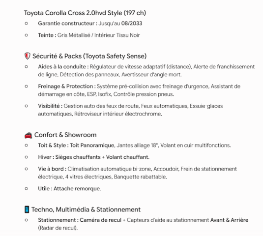 Toyota Toyota Corolla Corolla Cross HYBRIDE 197 cv Style