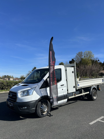 FORD  TRANSIT BENNE 130CV  L3 ROUE JUMELEES AVEC CO TREND BENNE L3 AVEC COFFRE 