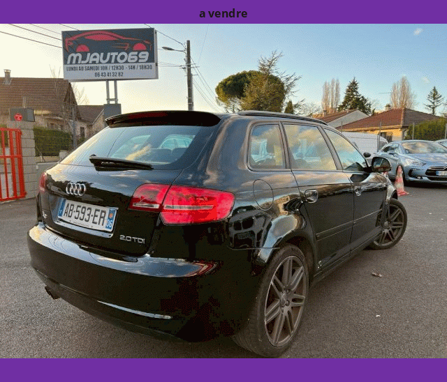 Audi Audi A3 SPORTBACK 2L TDI 140cv S-LINE CUIR XENON LED BOITE AUTO