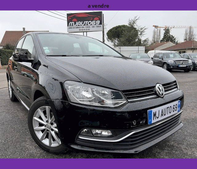 Volkswagen Volkswagen Polo V 1.2L TSI 90cv Lounge GPS NOIR 5P