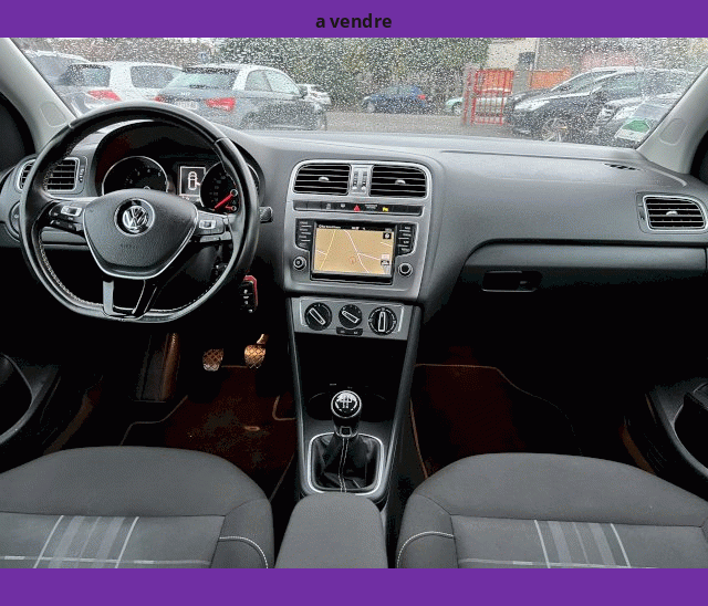Volkswagen Volkswagen Polo V 1.2L TSI 90cv Lounge GPS NOIR 5P