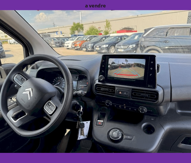 Citroën Citroën Berlingo 1.5 BLUEHDI 130CV CAMERA GPS 3 PLACES BVA EAT8 FOURGON NOIR WORKER M 1000KGS