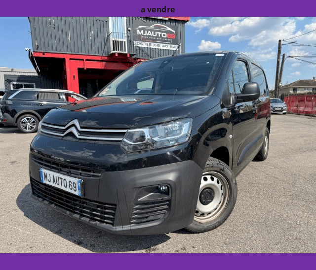 Citroën Citroën Berlingo 1.5 BLUEHDI 130CV CAMERA GPS 3 PLACES BVA EAT8 FOURGON NOIR WORKER M 1000KGS