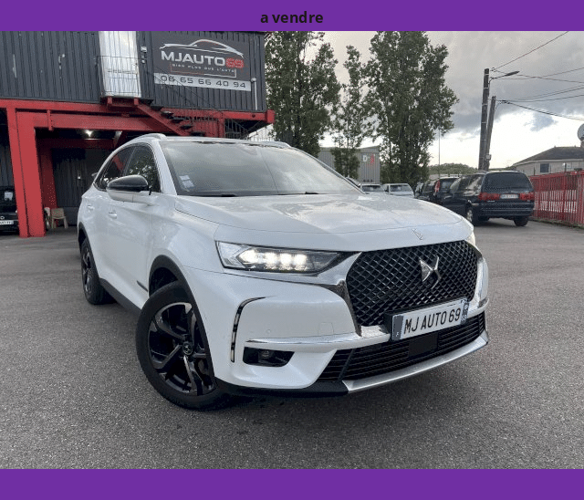 DS DS  7 Crossback 2L BLUEHDI 180cv CAMERA TOIT OUVRANT CUIR GPS XENON LED BVA EAT8 RIVOLI BLANC NACREE