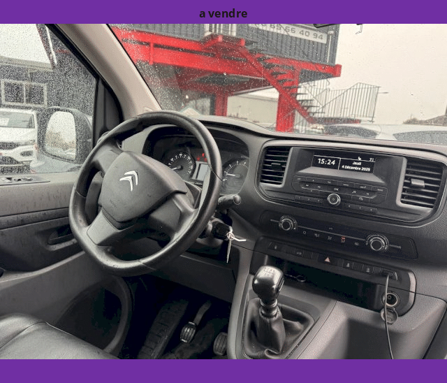 Citroën Citroën Jumpy III M1.5L BLUEHDI 120cv 84000KMS GALERIE + ATTELAGE FOURGON 3 PLACES