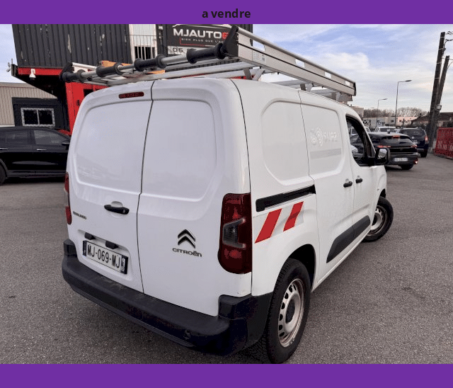 Citroën Citroën Berlingo 1.6 BLUEHDI 100cv 3 PLACES GALERIE FOURGON M 1000KG WORKER