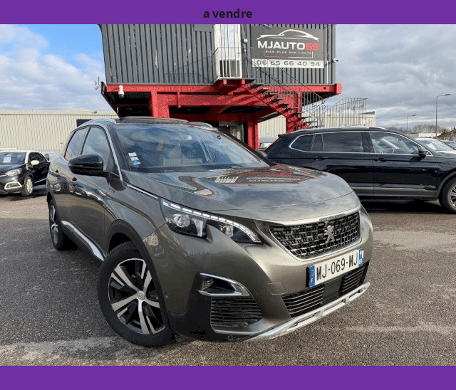 Peugeot Peugeot 3008 II 1.6L BLUEHDI 120cv GT LINE TOIT OUVRANT CUIR GPS XENON LED CAMERA 73000KMS BVA EAT6