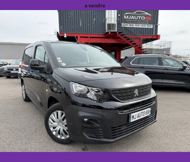 Peugeot Peugeot Partner 1.5 BLUE HDI 130CV GPS CAMERA 3PL. BOITE AUTO EAT8 FOURGON ASPHALT NOIR