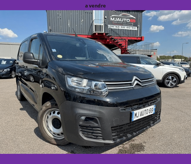 Citroën Citroën Berlingo 1.5 BLUEHDI 130CV CAMERA GPS 3 PLACES BVA EAT8 FOURGON NOIR 1000KGS