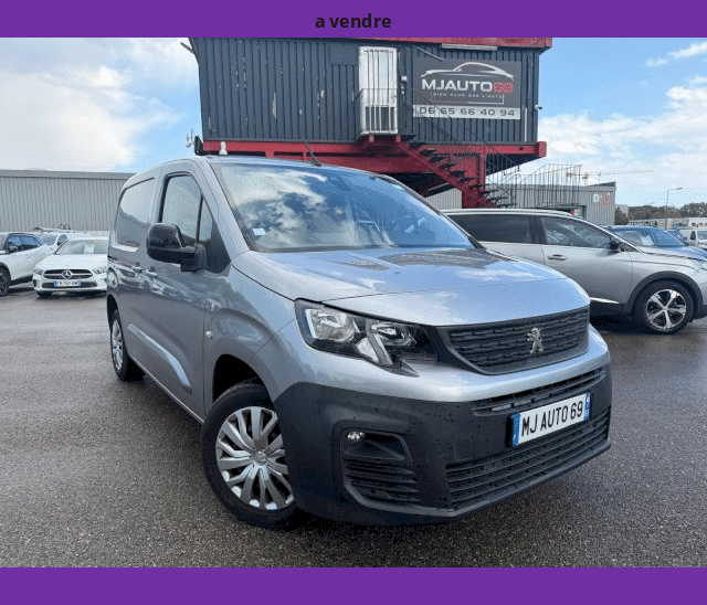 Peugeot Peugeot Partner III M 1.5 BLUEHDI 130CV CAMERA GPS 3 PLACES BVA EAT8 FOURGON GRIS ASPHALT