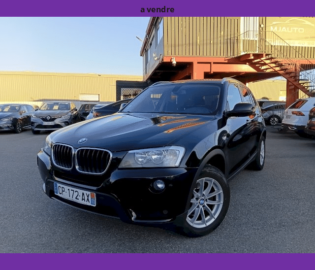 BMW BMW X3 II 2L D 184cv GPS CAMERA XDRIVE BOITE MANUELLE