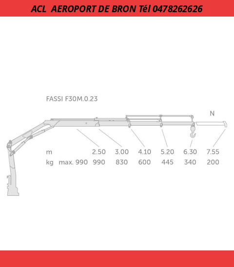 Isuzu M27 BENNE+ GRUE FASSI F30 RADIOCOMMANDE