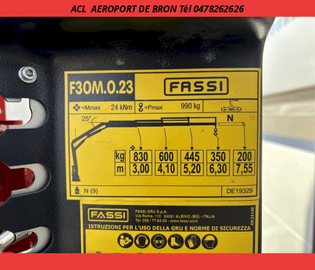 Isuzu M21 TT HEAVY PLATEAU+GRUE FASSI F30M.0.23 120 R.J