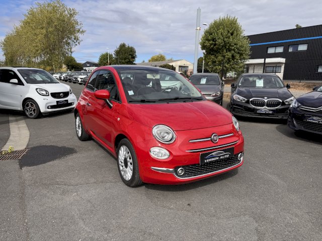 Fiat 500 1.2 69 LOUNGE GPS TOIT PANO TEL CLIM REGUL