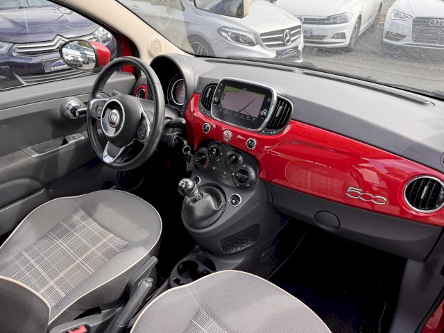 Fiat 500 1.2 69 LOUNGE GPS TOIT PANO TEL CLIM REGUL