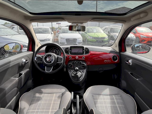 Fiat 500 1.2 69 LOUNGE GPS TOIT PANO TEL CLIM REGUL